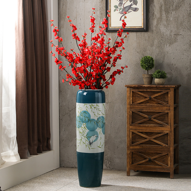 American ground ceramic vase large I and contracted household light high key-2 luxury decorative dried flowers flower arrangement furnishing articles window bottle