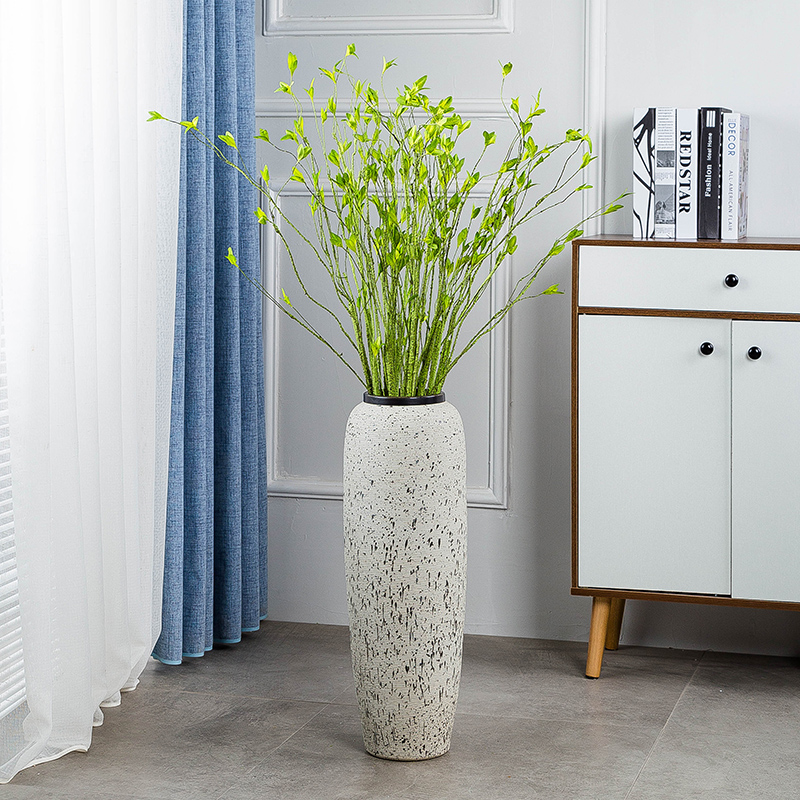 Landing a large ceramic vases, dried flower adornment place to live in the sitting room porch I and contracted Europe type creative flower arrangement