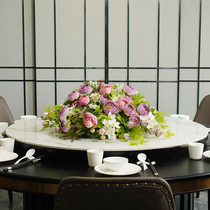 Hotel Dining Table Flowers Swing High End Hotel Restaurant Big Round Table Middle Swing Piece Turntables Bar TABLE FLOWER SIMULATION FLOWERS