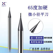 Cajon plus hard 65 degrees Tiny Diameter 2 Blades Flat Knife High Aluminum Titanium Coated Tungsten Steel Carbide Cutter 0 30 4