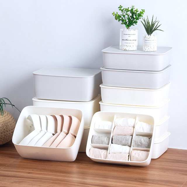 Underwear storage box put socks panties drawer split three-in-one wardrobe finishing box loaded bra home artifact Underwear storage box put socks panties drawer split three-in-one wardrobe finishing box loaded bra home artifact