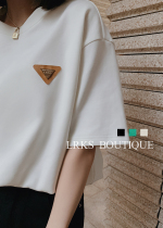 Lieer high-definition LRKS (triangle T) fashion simple all-match casual triangle t-shirt L93TXE505