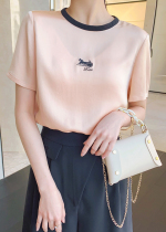 Lieer Gaoding LRKS (Acetic Acid Pony embroidery T) imported acetic acid silky comfortable pony embroidery TXB033