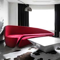 Moon Sofa FRP Moon Sofa designer Sofa chair Villa Hotel lobby curved 7-shaped seat