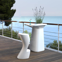 FRP outdoor leisure sofa seat tall bar bar chair simple special-shaped meeting guest casual coffee table Winton