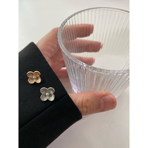 YOMOSTUDIO Metal Anomalous Plum Blossom Clothing Accessories Button Shirt Cardiovert Sleeves Collar Rose Floral Buttons