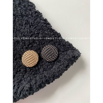 YOMO STUDIO METAL BUTTON BUTTON New Buckle Small Fragrance of the European and American Wind Brief About the men and women Western clothes Big Clothes Buckle