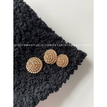 YOMO STUDIO METAL BUTTON BUTTON New Little Fragrance of the European and American Wind Brief about the male and female Western suit big clothes buckle