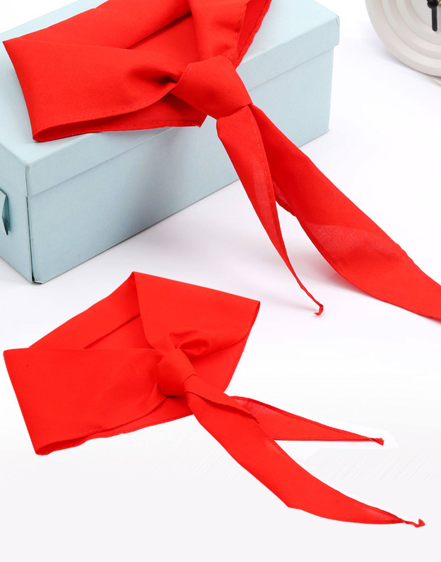 小学生1米1-3年级标准全纯棉布红领巾1.