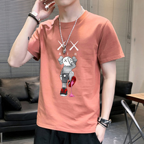 t-shirt short sleeve male tide card easy summer print beating undershirt half sleeve student cartoon pattern white compassionate clothes