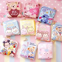 Cartoon Beauty Leti KT Big Ear Dog Pu Multiple zero wallet Creative Mini Double-sided pattern Japan-ROK zero wallet containing