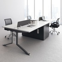 Office Desk and Chair Combination Simple Modern Office Furniture 2 4 6 Person Staff Desk Office Screen Workstation