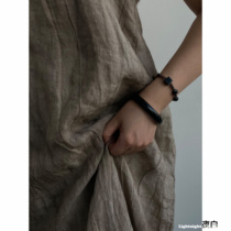 Thickness base paragraph minimalist wind natural Black Manau bracelet