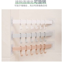 Adhesive hook a long line of clothes hooks wall adhesive hooks non-perforated load-bearing clothes door hangers thickened