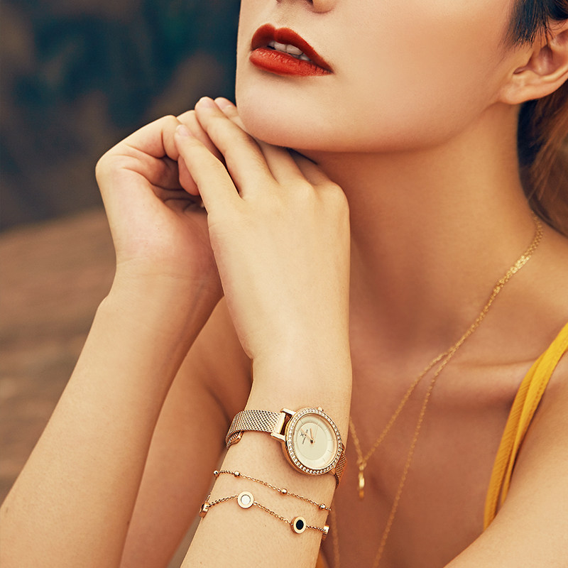 林允同款专柜4折danielklein女士腕表dk12036双重优惠后399元包邮赠