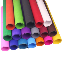 Corrugated paper Wave paper Crepe paper thickened cardboard handmade materials A4 art diy works for students Kindergarten children 10 color set Large sheet color origami multi-function multi-color
