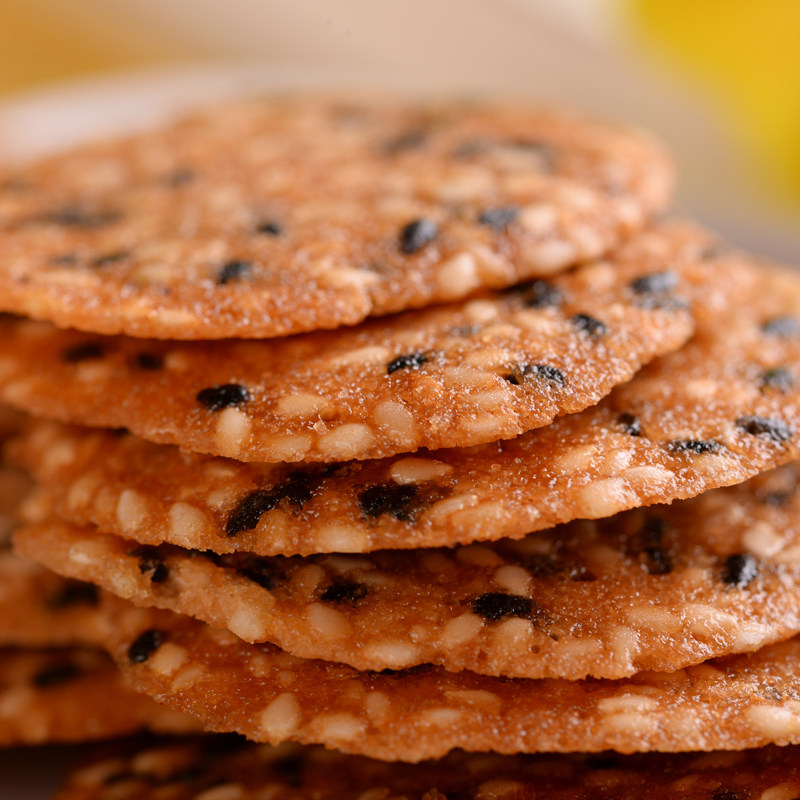 超港安徽特产芝麻薄脆饼干早餐小吃特色零食传统糕点心散称250g