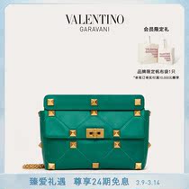 VALENINO Valentino Lady Roman Stud Napa Sheep leather chain bag