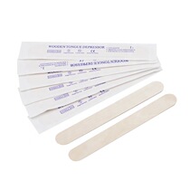 Disposable tongue depressor wooden sterile adult children oral examination mouth muscle speech training single independent packaging