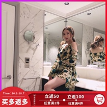 OLASTAGE Australian niche brand LIONESS cooperation New rose sexy suspenders dress women