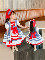 Lolita girl princess skirt childrens western style elegant child fat baby fashion summer skirt girl bow