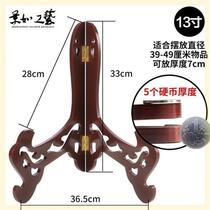 Stone painting plate rack saucer stone office matching table rack plate bracket frame art