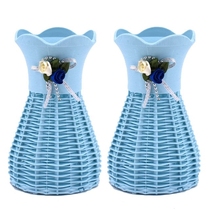 Nordic small vase dried flower decoration ornaments living room flower arrangement TV cabinet dining table decoration plastic is not afraid of falling