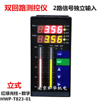 Pressure display liquid level Water level 2-way double light pole display meter temperature controller T823