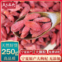 Authentic wolfberry large particles leave-in Zhongning head stubble wolfberry Gongguo 250g Ningxia red wolfberry tea male kidney