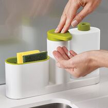 Kitchen bathroom shower gel storage bottle shelf sink soap detergent hand sanitizer storage three-piece set