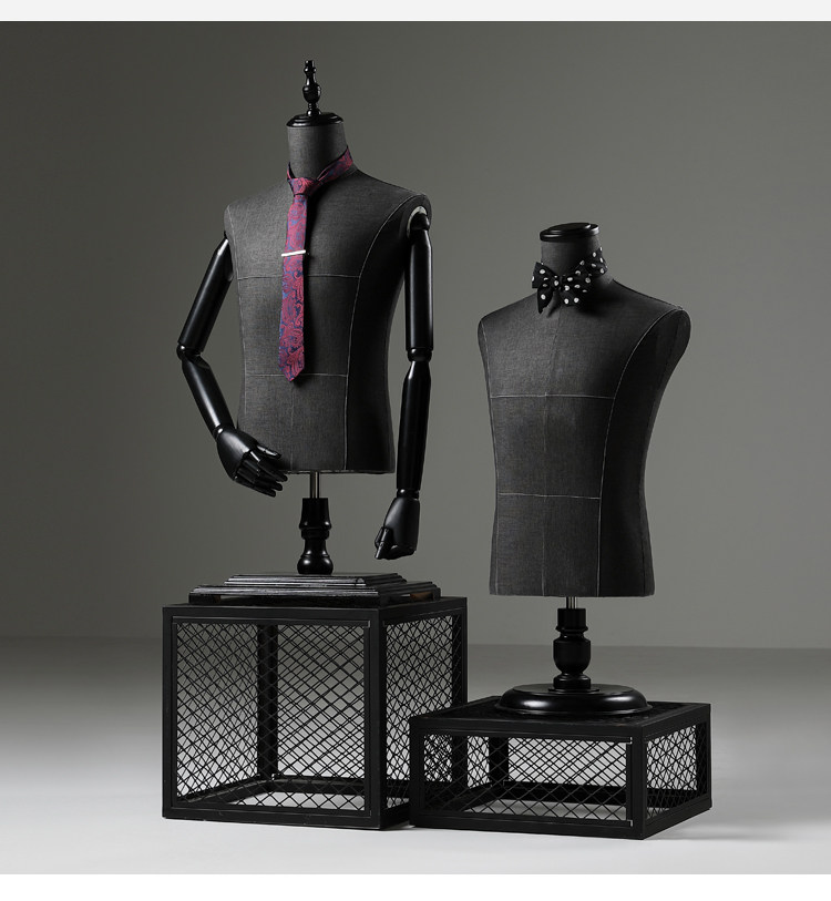 男模特道具半身人台男装西服店橱窗展示架礼服模特架子