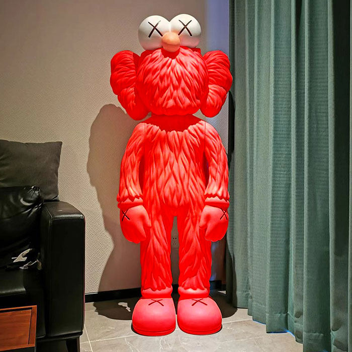 mand kaws超大门神1.3米黑色西装芝麻街解剖原型模型摆件公仔手办