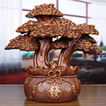Gold money tree ornaments Fortune wealth wealth large open shop gift company shop cash register display