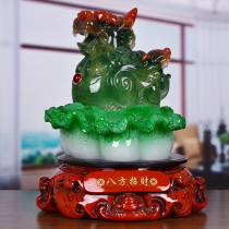 Large number of jade cabbage leopard Swaying Pieces of the Swaying Pieces of the Merchants for the Opening Ceremony of the Courtesy Collection And Cashiers Desk Desk Furnishing Decorations