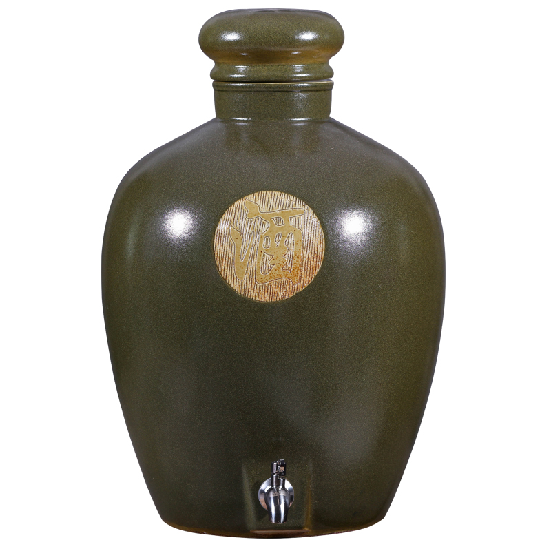 Jingdezhen ceramic jars it archaize seal wine pot 10 jins 20 jins 50 kg mercifully bottle wine bottle with tap