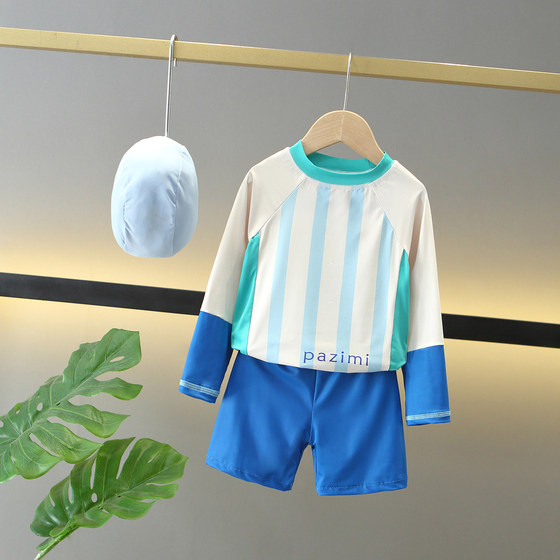 Children's swimsuits, boys split long-sleeved sun protection quick-drying swimsuits 2025 new baby summer beach swimsuit trend
Children's swimsuits, boys split long-sleeved sun protection quick-drying swimsuits 2025 new baby summer beach swimsuit trend