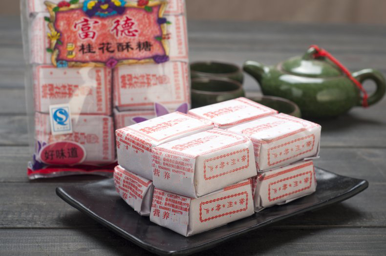 徐州特产 鑫富德桂花酥糖 白麻口味 黑麻口味 糕点500