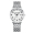 B-558 Women's Silver Shell White Face Steel Strip