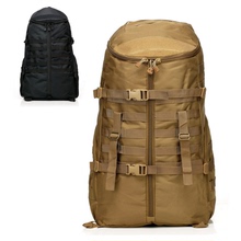 Штурмовой мешок с двумя плечами, альпинистский мешок для мужчин и женщин, дорожный мешок на открытом воздухе, тактический рюкзак, большой объем, черный камуфляжный рюкзак