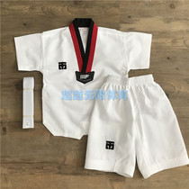 New thin taekwondo suit children's short sleeve summer training suit light and thin quick-drying silky soft shorts for men and women