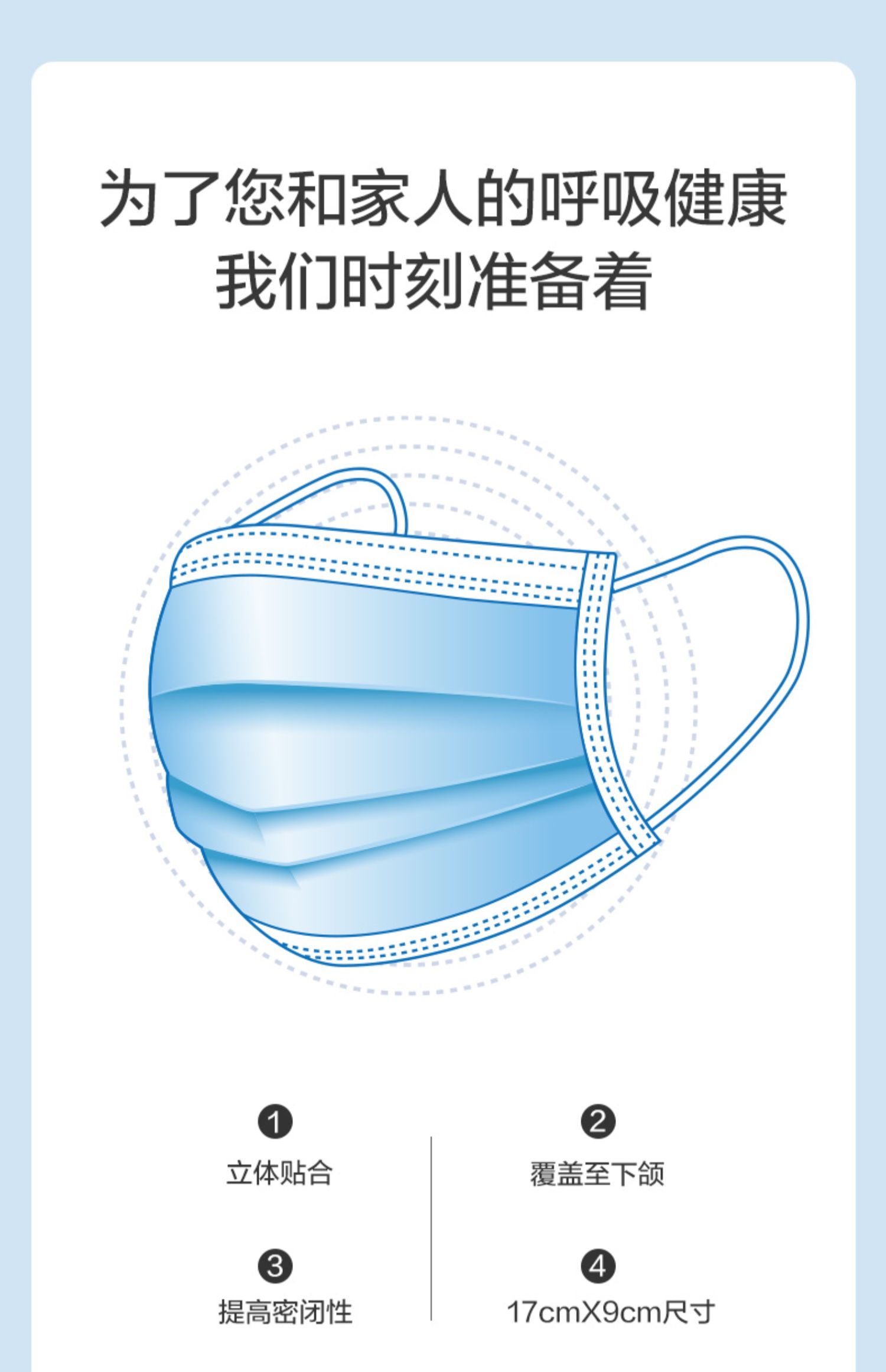 【现货速发】稳健全棉时代一次口罩100片