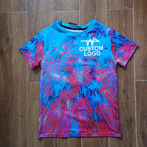 Flower track and field diamond league floral T-shirt radiation marathon split track and field suit polyester milk silk jacket