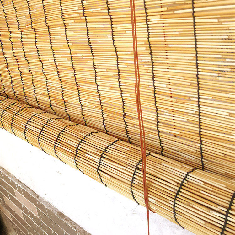 芦苇帘子草帘子苇席遮阳帘卷帘草编装饰复古禅意墙面装饰草编悬吊式