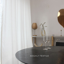 HEGALY|Pure white curtain fitting room door curtain beauty salon partition cotton and hemp Japanese Nordic anchor background