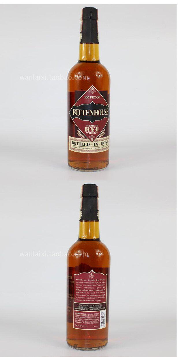 美国 瑞顿纯正黑麦威士忌 rittenhouse straight rye whiskey_7折现价