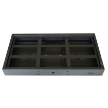 P10 outdoor waterproof iron frame dust detection outer frame environmental detection 3 lines 6 words after opening waterproof box