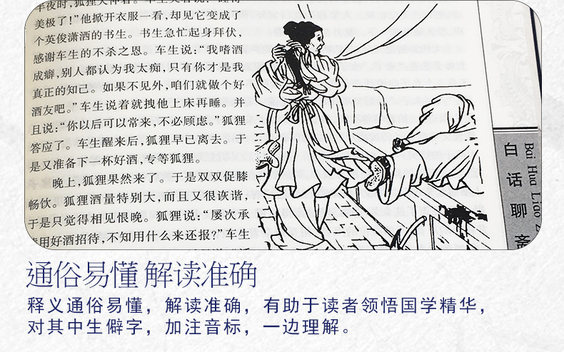 国学典藏书系—白话聊斋 蒲松龄聊斋志异鬼狐传 民间