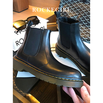 (Rock Girl) Tide ins English Style 1460 Chelsea Boots Womens Spring And Autumn Single Boots Thick-soled Boots