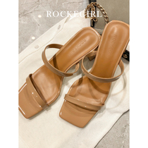 Sandals Women 2020 New Summer High Heels With French Niche Sandals Mid-heelEd Fairies Are Versatile