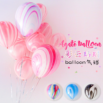 Imported thick agate color cloud balloon wedding wedding scene layout creative Net Red birthday party decoration